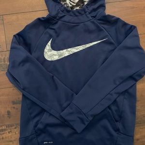 Boys Nike dri fit hooded sweatshirt